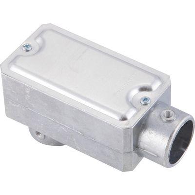 Condulete fixo 3/4" tipo "LB" - com tampa / sem rosca / sem pintura