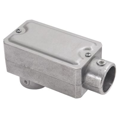 Condulete fixo 3/4" tipo "LB" - com tampa / sem rosca / sem pintura