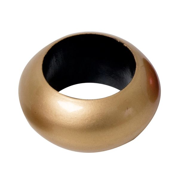 Kit Argola para Guardanapos Mundiart com 4 Peças Dourado