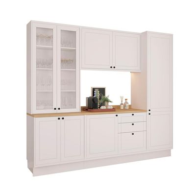 Cozinha Compacta Évora 10 PT Branco Ártico