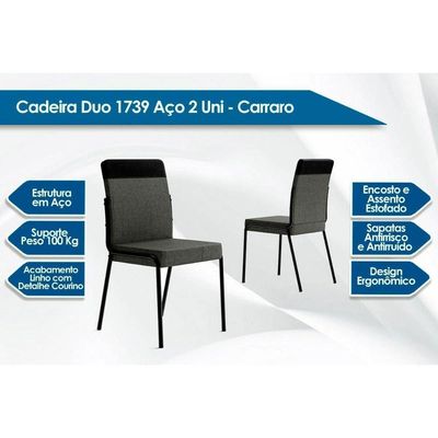 Sala De Jantar Completa átria 1593 Aço C- Tampo Madeirado 90x90cm E 4 Cadeiras Duo Rose-freijó-nogal - Rose-areia - Caramelo - Carraro