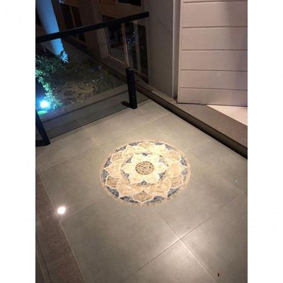 Mandala Indiana Piso Mosaico Lótus Iii Tamanho 70cm