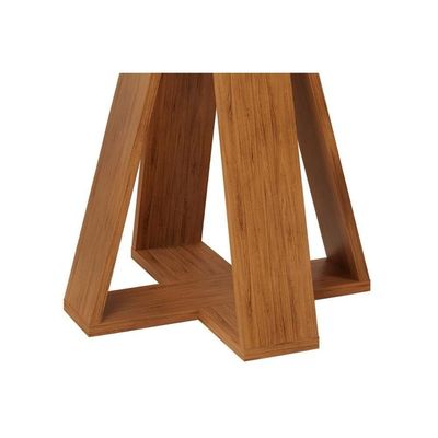 Mesa De Sala Jantar Celeste C- Tampo Madeirado Vidro Curvo 120x90cm Freijo-cinza Urbano - Dj Móveis