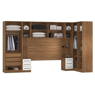 Quarto Modulado Casal Irlanda Composição 4 Amêndola-branco - Demartêz Amêndola-branco