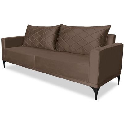 Sofa Living 2 Lugares Nori 180cm Veludo Deluxe 2231 Ezz 2231