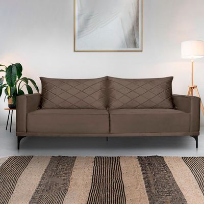 Sofa Living 2 Lugares Nori 180cm Veludo Deluxe 2231 Ezz 2231