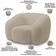 Kit 02 Poltronas Decorativa Orgânica Para Sala Living Emery M05 Bouclê Creme - Lyam Decor