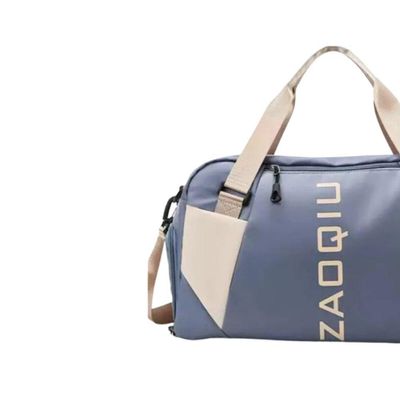 Bolsa Mala Grande Com Alça Academia Esportiva Porta Sapatos Gênero Azul Claro