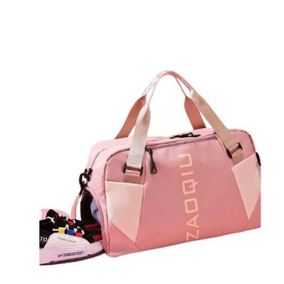 Bolsa Mala Grande Alça Academia Esportiva Viagem, Piscina Ideal Para Viagens, Porta Sapatos - Rosa