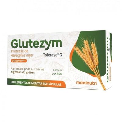 Glutezym 348.000 (06 Caps) - Padrão: único