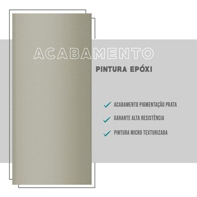 Conjunto 2 Cadeiras 1736 Tubo Prata Napa Branca Carraro
