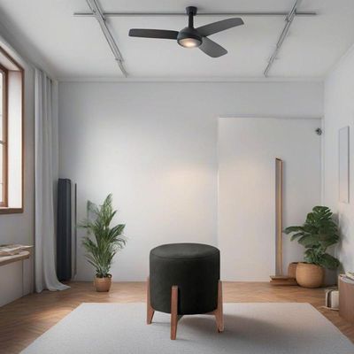 Puff Estofado Decorativo Redondo Sala De Estar Madrid Suede preto