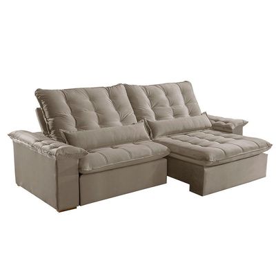 Sofá Victory Veludo 2 Módulos De 120cm B25cm Meu Sofá Online B002 Veludo Capuccino
