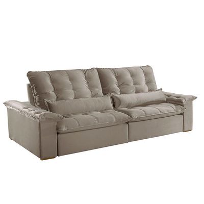 Sofá Victory Veludo 2 Módulos De 120cm B25cm Meu Sofá Online B002 Veludo Capuccino
