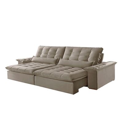 Sofá Victory Veludo 2 Módulos De 120cm B25cm Meu Sofá Online B002 Veludo Capuccino