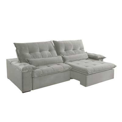 Sofá Nivus Linho 2 Módulos De 90cm B25cm Meu Sofá Online A230 Linho Cinza
