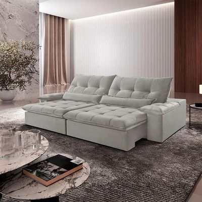 Sofá Nivus Linho 2 Módulos De 90cm B25cm Meu Sofá Online A230 Linho Cinza