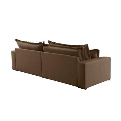 Sofá Montreal Veludo 02 Módulos 80cm B25cm Meu Sofá Online B016 Veludo Marrom