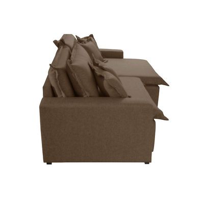 Sofá Montreal Veludo 02 Módulos 80cm B25cm Meu Sofá Online B016 Veludo Marrom