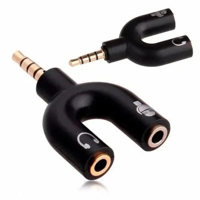 Cabo Adaptador P3 Para Fone Microfone P2 Macho X 2 P2 Fêmea