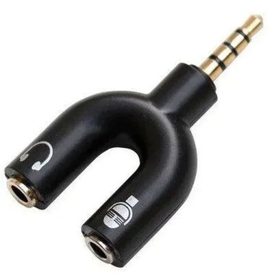 Cabo Adaptador P3 Para Fone Microfone P2 Macho X 2 P2 Fêmea