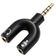 Cabo Adaptador P3 Para Fone Microfone P2 Macho X 2 P2 Fêmea