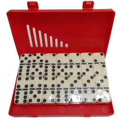 Jogo De Domino Profissional Com Estojo Rígido 28 Peças
