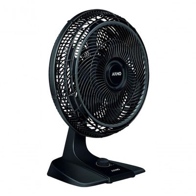 Ventilador Arno Turbo Force 2 Em 1 Mesa Diâmetro 40 Cm Material Das Pás Plá Preto VF42 127V
