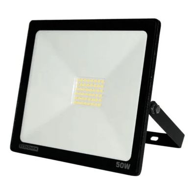 Projetor De Led Bivolt 50W 6500K Preto Economax