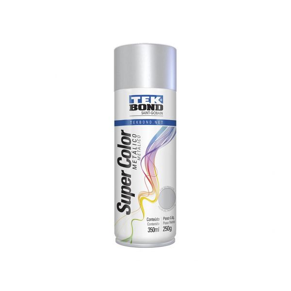 Tinta Spray Tekbond Metalico Prata 350Ml/250G