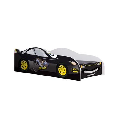 Mini Cama Carro Com Proteção Lateral Personagem Preto Cama Infantil Preto