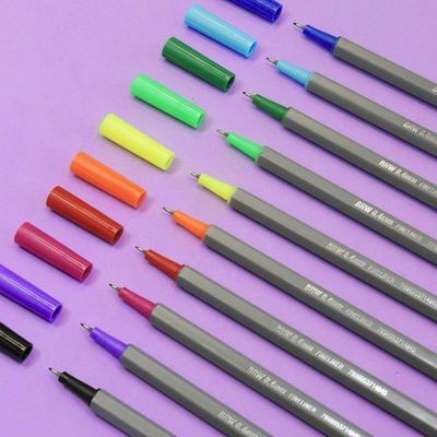 Caneta Hidrográfica Fineliner Ponta Fina 0.4mm Brw Preto