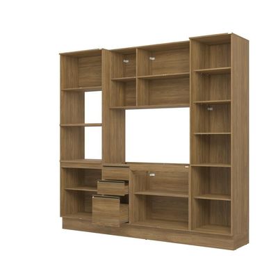 Cozinha Compacta Celeste Kappesberg 100% Mdf Nogueira 240cm