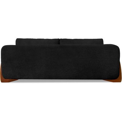 Sofa Jolie 3 Lugares 220cm Pes Boomerang Linho Boucle 3304 Ezz 3304