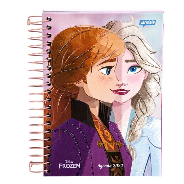 Agenda Jandaia Espiral Frozen 32 Folhas Capas Diversas - Item Sortido