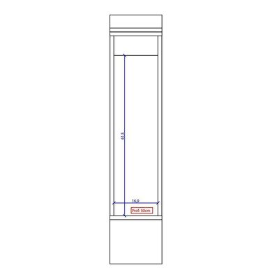 Nicho Toalheiro Milla Nog-cinza 20cm Carraro