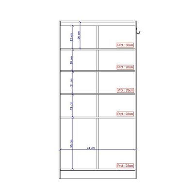 Armário Utilitário Multiuso 2 Portas Branco Carraro
