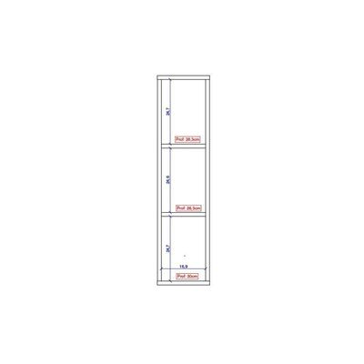 Nicho Aéreo Nogal 20cm Carraro - Versátil e Elegante