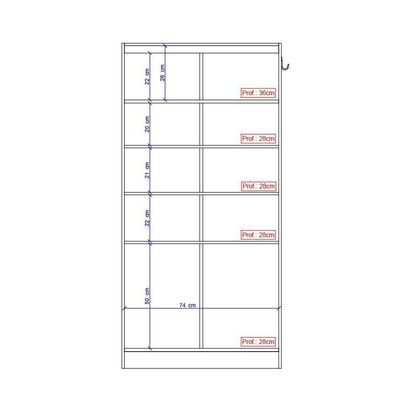 Armário Utilitário Multiuso 2 Portas Carraro Branco