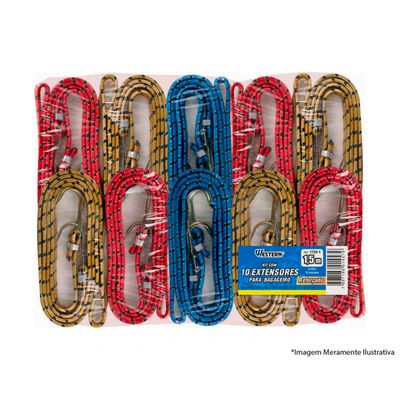 Extensor Elastico Bagageiro 1,5M 10Pcs 1724-1