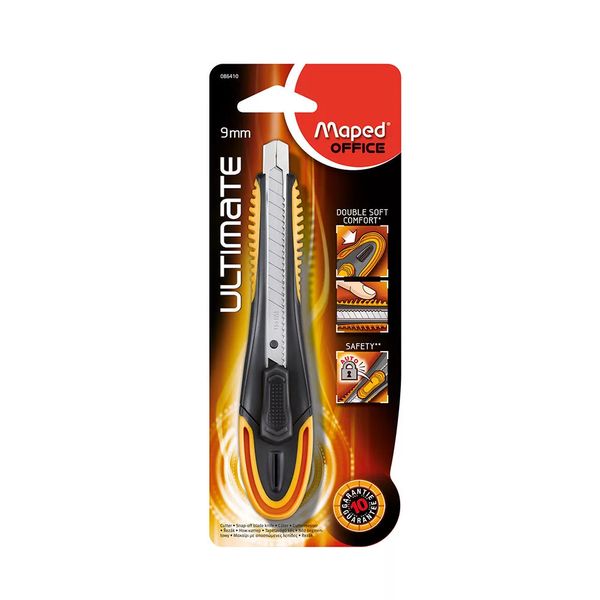 Estilete Retrátil Maped Ultimate Preto Lâmina 9mm Estilete Retrátil Maped Ultimate Preto Lâmina 9mm