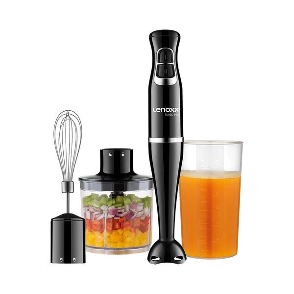 Mixer Lenoxx 3 em 1 Turbo 600 PMX403 Preto - 220V Mixer Lenoxx 3 em 1 Turbo 600 PMX403 Preto - 220V