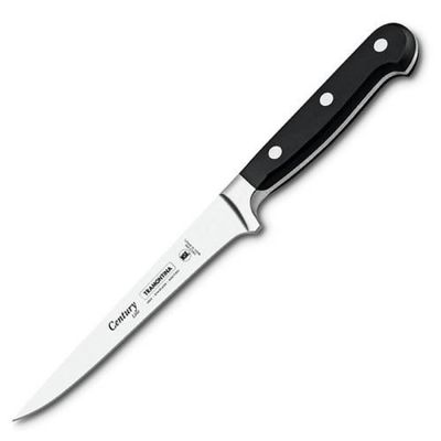 Faca para Filetar Tramontina Century com Lamina em Aço Inox e Cabo de Policarbonato com Fibra de Vidro 6"