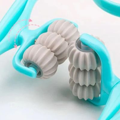 MASSAGEADOR DE PESCOÇO ULTRA RELAXANTE TERAPIA ALIVIA DOR PESCOÇO COLUNA CERVICAL Único / Azul
