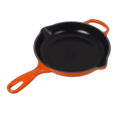 FRIGIDEIRA SKILLET LE CREUSET REDONDA 20CM C/ ALÇA SIGNATURE Laranja