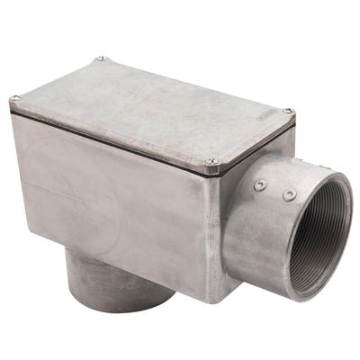 Condulete fixo 3" tipo "LB" - com tampa / rosca BSP / sem pintura