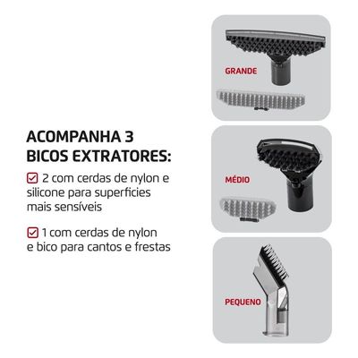 Extratora E Higienizadora Portátil Deep Cleaner I Mondial 1650W EXP-01-R 127V 60hz