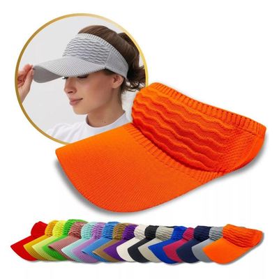 Kit 2 Viseiras Bonés Moda Blogueira Aba Longa Respirável Proteção Solar Verão Modelo 1