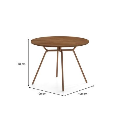Conjunto Sala De Jantar 4 Cadeiras Nolita Carraro Fre/ros/are
