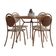 Conjunto Sala De Jantar 4 Cadeiras Nolita Carraro Fre/ros/are